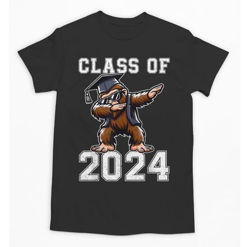 Graduation Class Of 2024 Bigfoot Graduated Seniors 2024 Unisex T-Shirt - Best Gift Smart