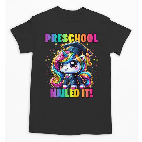 Graduation Preschool Unicorn Nailed It Pre-K Girls Grad Unisex T-Shirt - Best Gift Smart