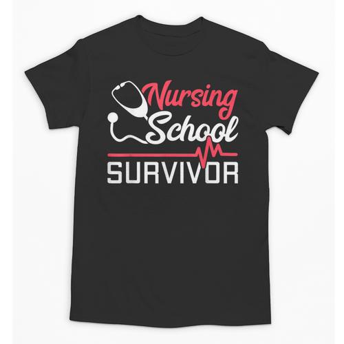 Graduation Shirt For Nurses Nursing School Survivor Tee Unisex T-Shirt - Best Gift Smart