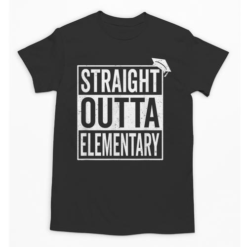 Graduation Shirt Straight Outta Elementary Unisex T-Shirt - Best Gift Smart