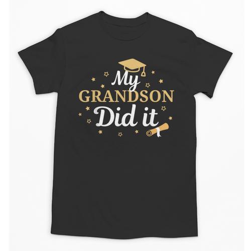 My Grandson Did It Proud Class Senior Graduate Graduation Unisex T-Shirt - Best Gift Smart