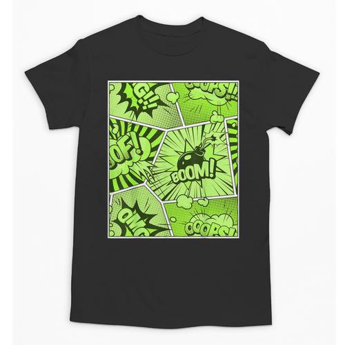 Green Comic Book Green Graphic Unisex T-Shirt - Bookorys AU