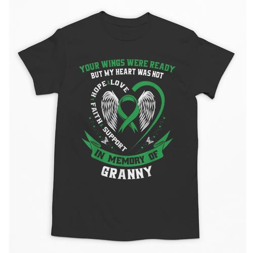 Green In Memory Of Granny Kidney Disease Awareness Products Unisex T-Shirt - Easessy