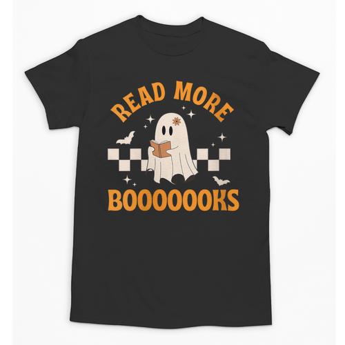 Groovy Halloween Teacher Spooky Read More Book Women Girl Unisex T-Shirt - Bookorys