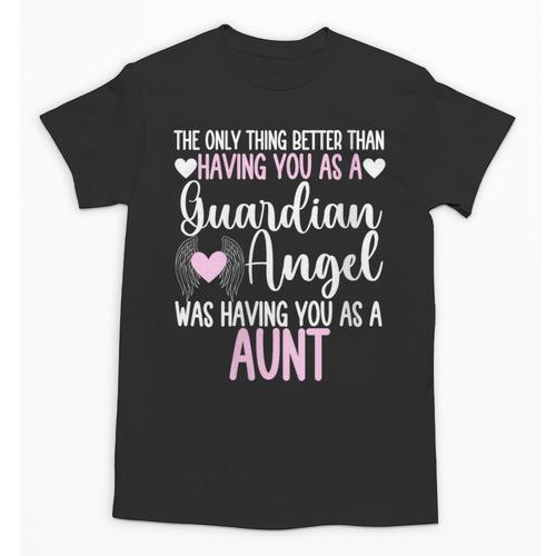 Guardian Angel Memorial In Memory Of Aunt Tee For Niece Unisex T-Shirt - Easessy