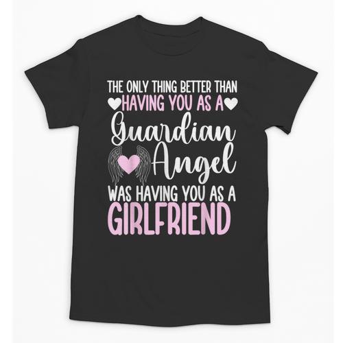 Guardian Angel Memorial In Memory Of Girlfriend Unisex T-Shirt - Easessy