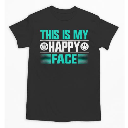 This Is My Happy Face Introvert Unisex T-Shirt - Raresse