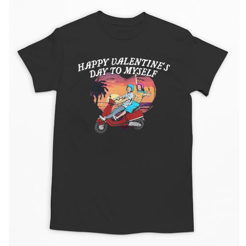 Happy Valentines Day To Myself Introvert Humor Unisex T-Shirt - Raresse