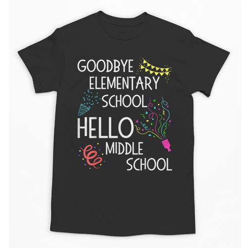 Hello Middle School Graduation Elementary School T-Shirt Unisex T-Shirt - Best Gift Smart