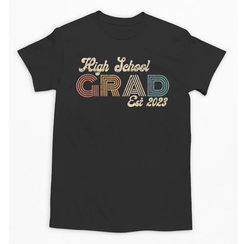 High School Grad 2023 Class Of 2023 Retro Graduation Done Unisex T-Shirt - Best Gift Smart