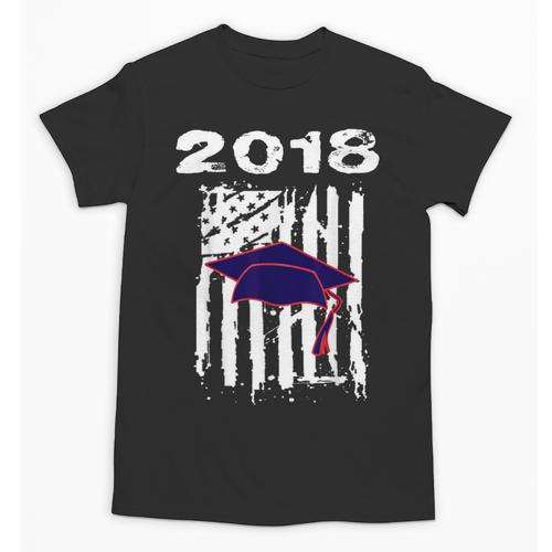High School Graduation T Shirt Flag College Graduation Unisex T-Shirt - Best Gift Smart