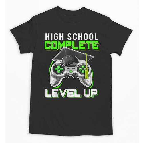 High School Level Complete Class Of 2024 Graduation Unisex T-Shirt - Best Gift Smart
