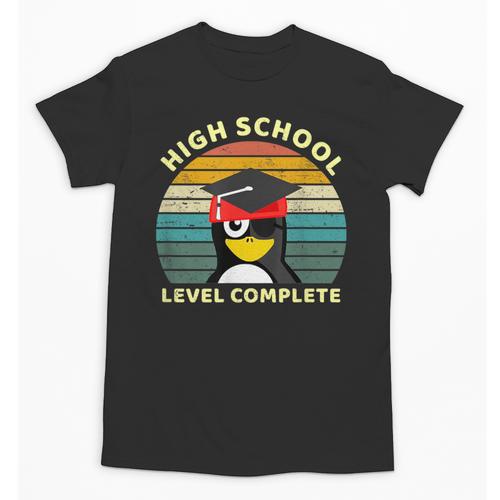 High School Level Complete Graduation Senior Students Unisex T-Shirt - Best Gift Smart