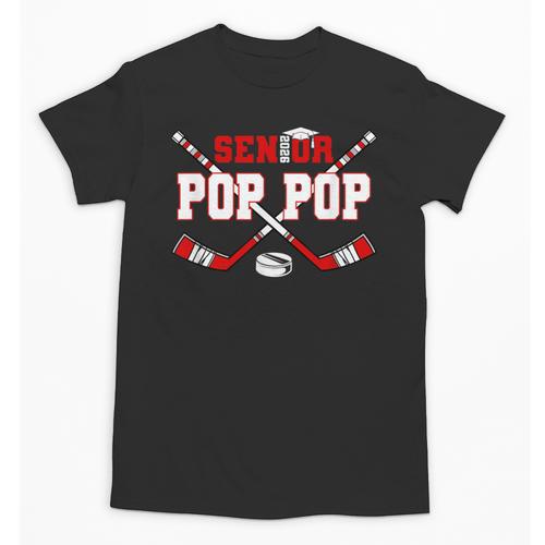 Hockey Senior Pop Pop Graduation Class Of 2026 Kids Unisex T-Shirt - Best Gift Smart