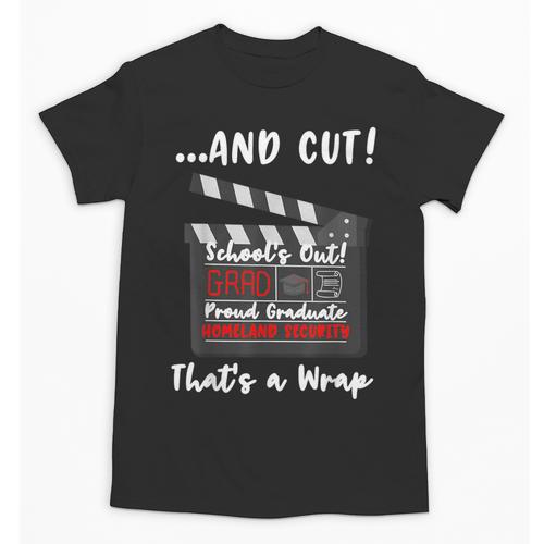 Homeland Security Degree Graduation Film Clapper Unisex T-Shirt - Best Gift Smart