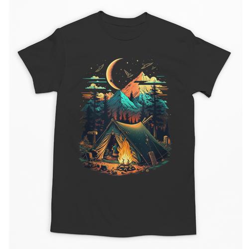 Id Rather Be Camping Great Outdoors Love Glamping Introvert Unisex T-Shirt - Raresse
