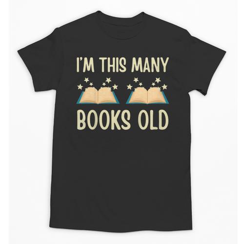 I'm This Many Books Old Read Book 2nd Birthday 2 Years Old Unisex T-Shirt - Bookorys DE