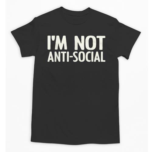 I'm Not Anti-Social I Introvert Unisex T-Shirt - Raresse