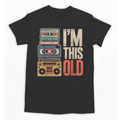 I'm This Old Vintage Cassette Tape Nostalgia Unisex T-Shirt - Figerry