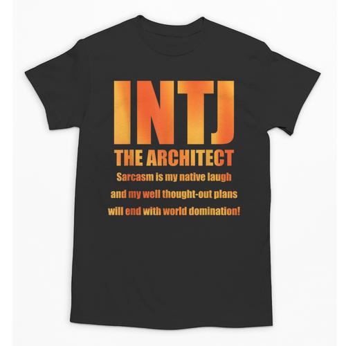 INTJ Architect Personality Introvert Sarcastic Orange Unisex T-Shirt - Raresse