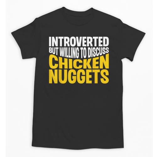 Introvert Antisocial Chicken Nugget Lover Foodie Unisex T-Shirt - Raresse