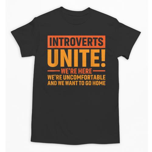 Introvert Antisocial Sarcasm Introverts Unite Anti Social Unisex T-Shirt - Raresse