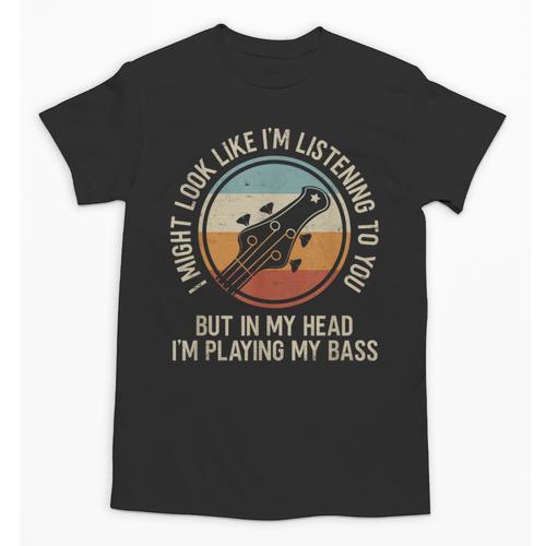 Introvert Bass Guitarist Musician Playing Bass Guitar Unisex T-Shirt - Raresse