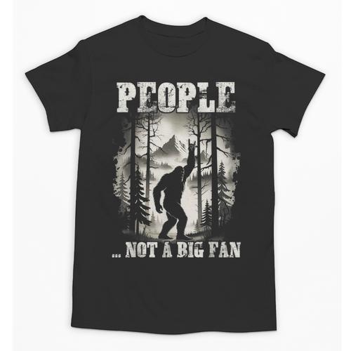 Introvert Bigfoot People Not A Big Fan Dad Joke Unisex T-Shirt - Raresse