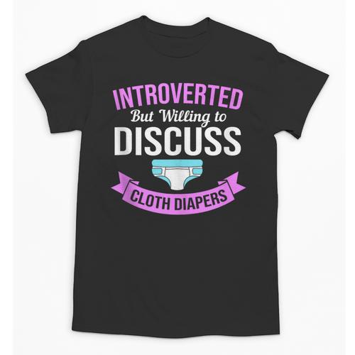 Introvert Hippie Mom Cloth Diapers Crunchy Mama Unisex T-Shirt - Raresse