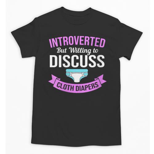 Introvert Hippie Mom Cloth Diapers Crunchy Mama Unisex T-Shirt - Raresse