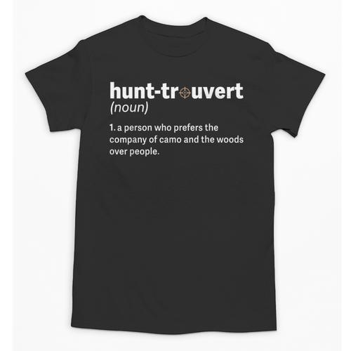 Introvert Hunter Definition Sarcastic Wildlife Hunting Humor Unisex T-Shirt - Raresse