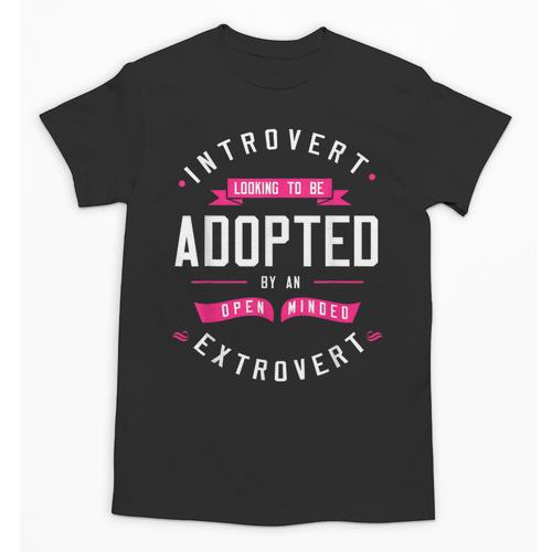 Introvert Looking To Be Adopted Introvert Humor Unisex T-Shirt - Raresse