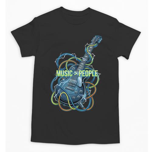 Introvert Music Lover Electric Guitar Rock Unisex T-Shirt - Raresse
