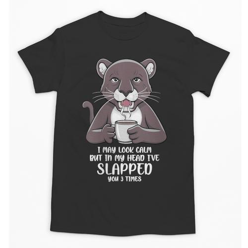 Introvert Panther And Coffee Lovers Unisex T-Shirt - Raresse