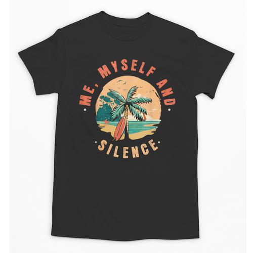 Introvert Relaxation Me Myself And Silence Summer Vacation Men Women Unisex T-Shirt - Raresse