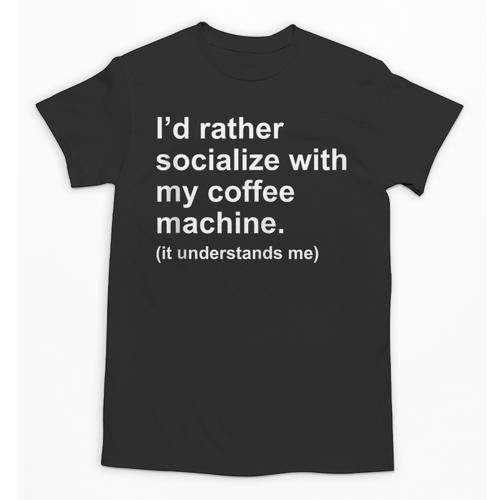 Introvert Sarcastic Coffee Lovers Unisex T-Shirt - Raresse