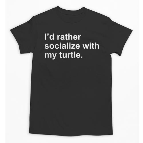 Introvert Sarcastic Turtle Owner Unisex T-Shirt - Raresse