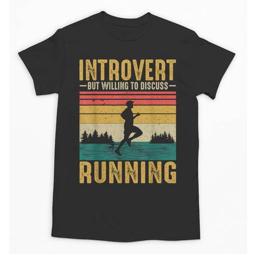 Introvert But Willing To Discuss Running Unisex T-Shirt - Raresse