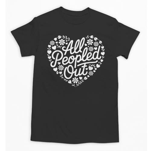 Introverted All Peopled Out Unisex T-Shirt - Raresse