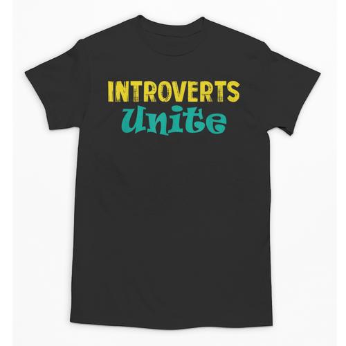 Introverts Unite I Introvert Unisex T-Shirt - Raresse