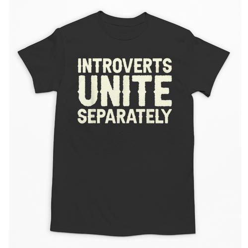 Introverts Unite Separately I Introvert Unisex T-Shirt - Raresse