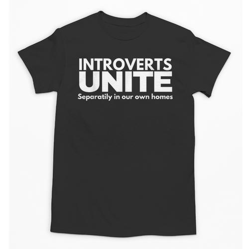 Introverts Unite Unisex T-Shirt - Raresse