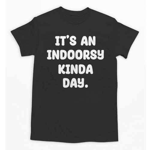 It's An Indoorsy Kinda Day Introvert Humor Sarcastic Gamer Unisex T-Shirt - Raresse