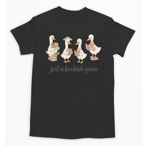 Just A Bookish Goose Goose Book LoverSilly Goose Book Club Unisex T-Shirt - Bookorys CA
