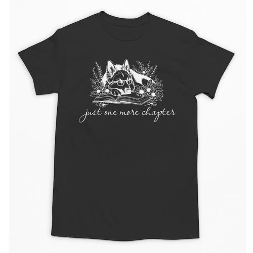 Just One More Chapter Dog German Shepherd Book Lover Unisex T-Shirt - Bookorys UK