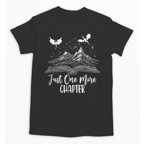 Just One More Chapter Romantasy Dragon Fantasy Romance Book Unisex T-Shirt - Bookorys