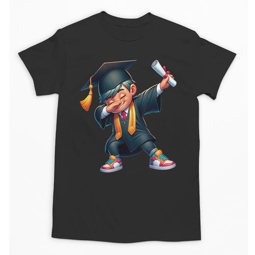 Kids Boys Grad Dabbing Graduation Class Of 2025 Unisex T-Shirt - Best Gift Smart