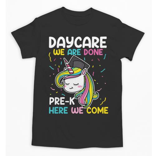 Kids Daycare Graduation Unicorn Last Day Of School Kids Unisex T-Shirt - Best Gift Smart