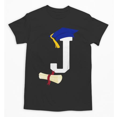 Kids Initial J Letter For Boys Preschool Graduation Kindergarten Unisex T-Shirt - Best Gift Smart