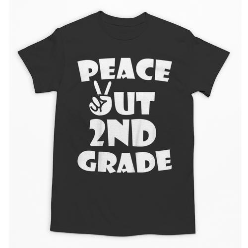 Kids Peace Out 2ND Grade For Graduation Unisex T-Shirt - Best Gift Smart